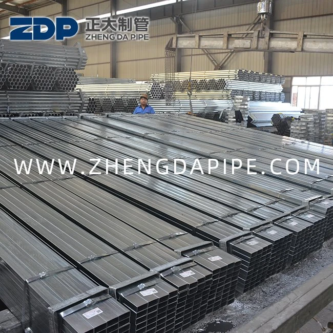 20X20 200X200 أنبوب مستطيل مجلفن مسبقًا