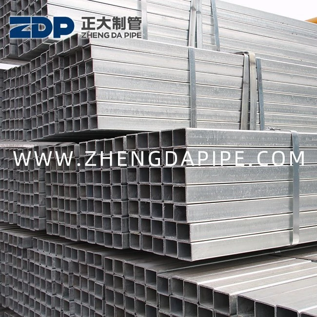 20X40 200X400 GI أنبوب فولاذي مستطيل