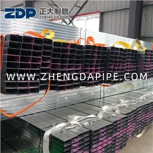 20X40 200X400 أنابيب مستطيلة قبل Galvanzied